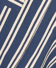 PZBGV02330 GEORGES RECH(ジョルジュ・レッシュ)  [日本製/セットアップ対]ストライプシャツ羽織 ネイビー