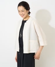 PZBGV50330 GEORGES RECH(ジョルジュ・レッシュ)  [セットアップ対応]サッカーショートシャツジャケット アイボリー