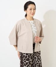 PZBGV50330 GEORGES RECH(ジョルジュ・レッシュ)  [セットアップ対応]サッカーショートシャツジャケット ベージュ