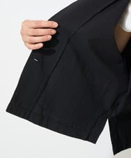 PZBGV50330 GEORGES RECH(ジョルジュ・レッシュ)  [セットアップ対応]サッカーショートシャツジャケット ブラック
