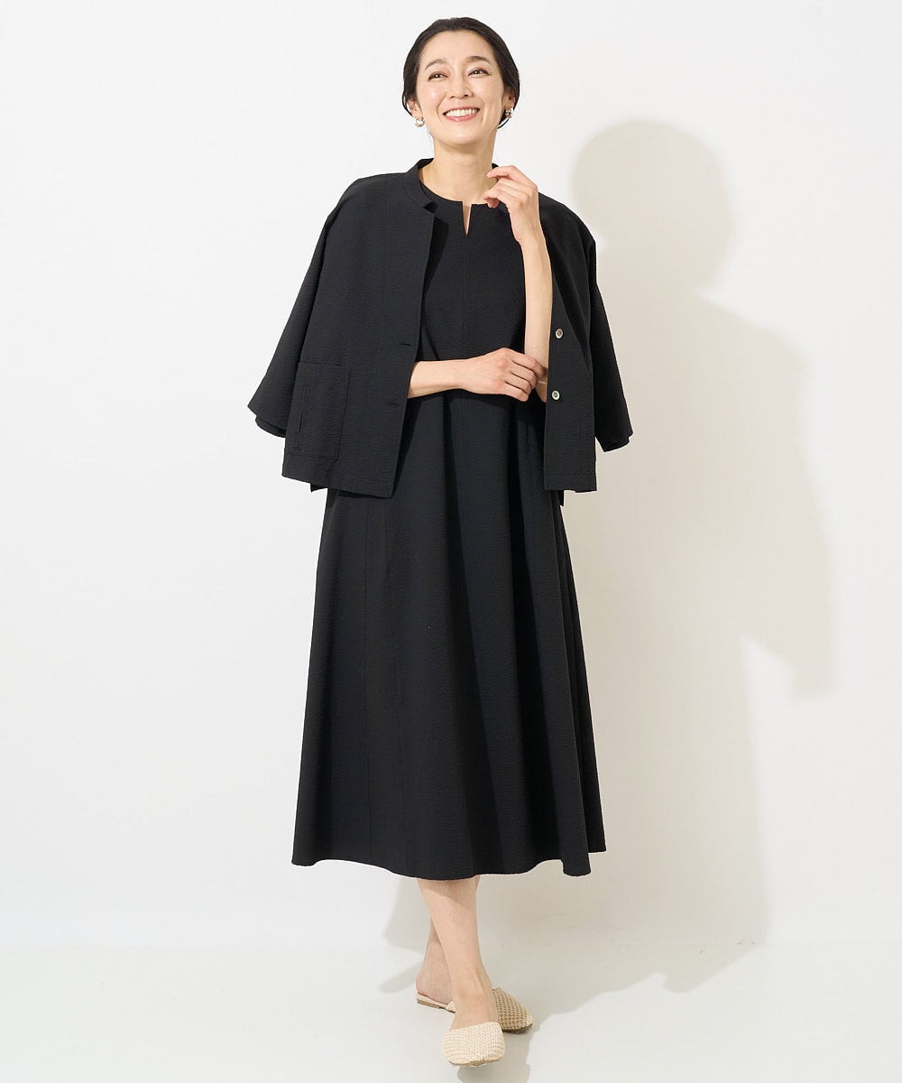 PZBGV50330 GEORGES RECH(ジョルジュ・レッシュ)  [セットアップ対応]サッカーショートシャツジャケット ブラック