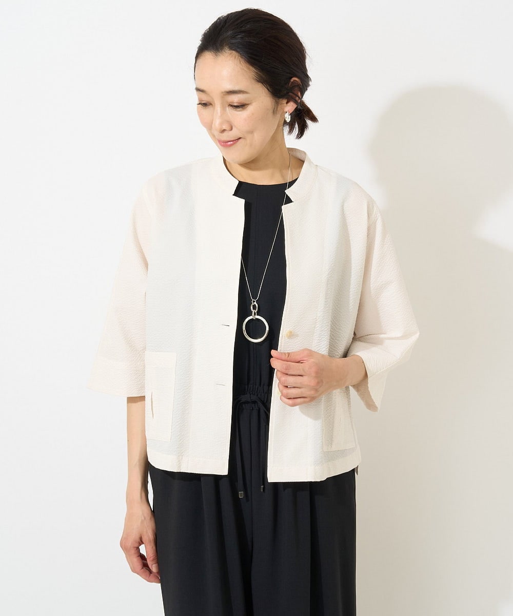 PZBGV50330 GEORGES RECH(ジョルジュ・レッシュ)  [セットアップ対応]サッカーショートシャツジャケット ブラック