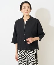 PZBGV50330 GEORGES RECH(ジョルジュ・レッシュ)  [セットアップ対応]サッカーショートシャツジャケット ブラック