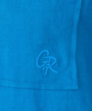 PZBGW48290 GEORGES RECH(ジョルジュ・レッシュ) ロゴ入りベーシックリネンシャツ ブルー