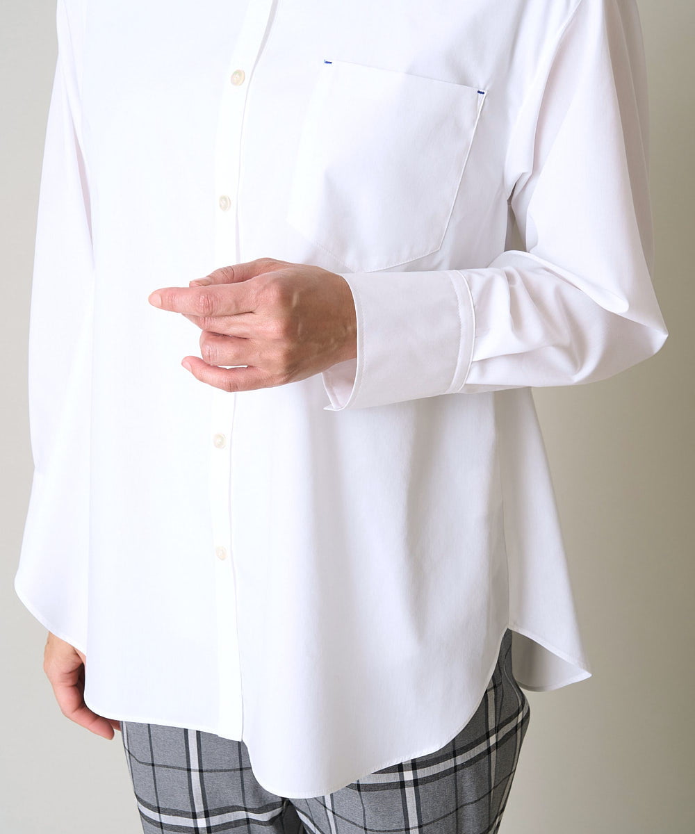 PZBGX31230 GEORGES RECH(ジョルジュ・レッシュ)  [日本製]レギュラーカラーシャツ ホワイト