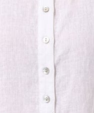 PZBHE66290 GEORGES RECH(ジョルジュ・レッシュ) ハシゴレースドルマンリネンタックシャツ ブルー