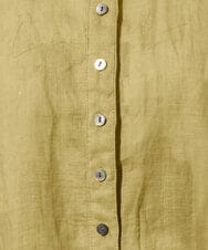 PZBHE66290 GEORGES RECH(ジョルジュ・レッシュ) ハシゴレースドルマンリネンタックシャツ ブルー