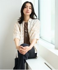 PZBHF04270 GEORGES RECH(ジョルジュ・レッシュ) [追加]ドルマンスリーブブラウス ベージュ