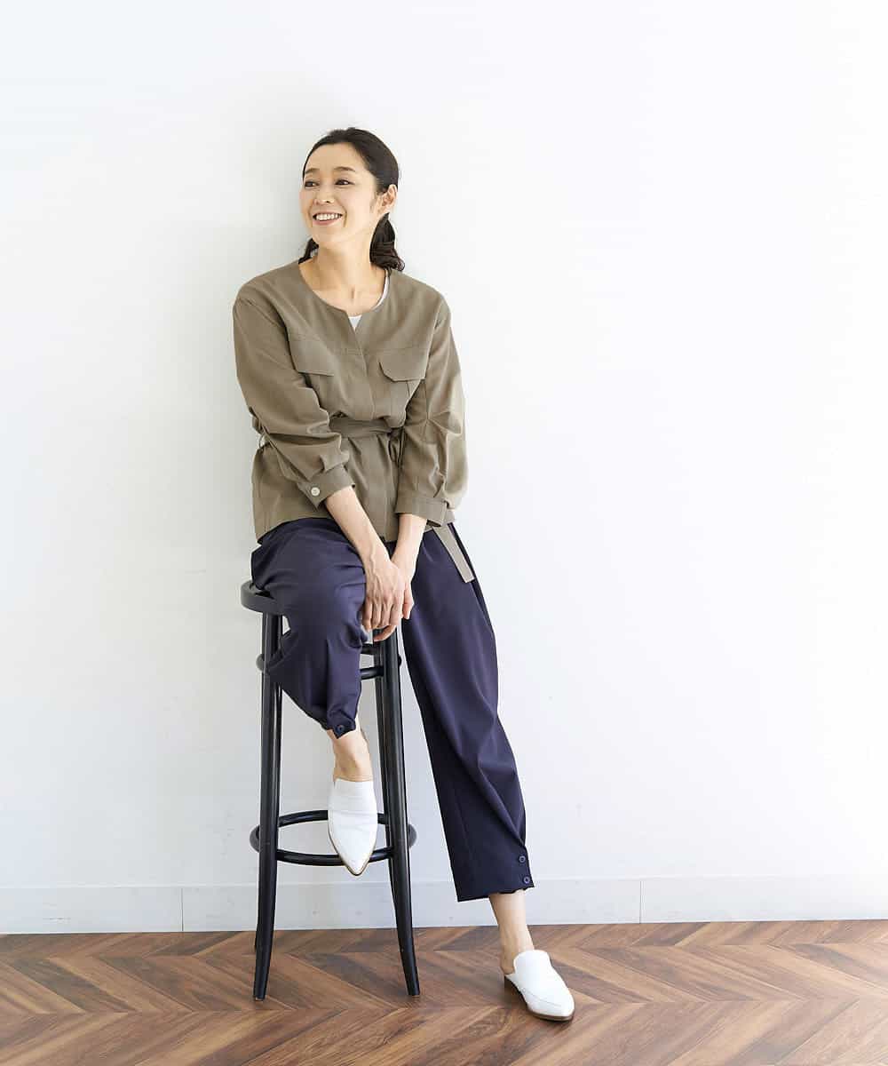 PZBHN30260 GEORGES RECH(ジョルジュ・レッシュ) 【セットアップ対応】ブラウスジャケット カーキ