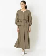 PZBHN30260 GEORGES RECH(ジョルジュ・レッシュ) 【セットアップ対応】ブラウスジャケット カーキ