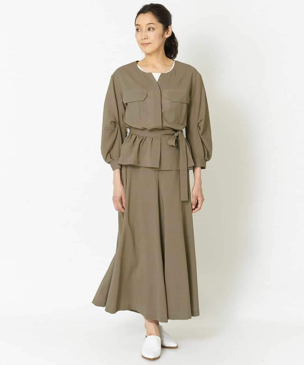 PZBHN30260 GEORGES RECH(ジョルジュ・レッシュ) 【セットアップ対応】ブラウスジャケット カーキ