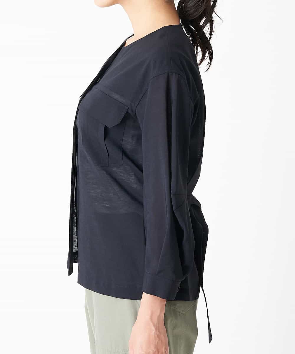 PZBHN30260 GEORGES RECH(ジョルジュ・レッシュ) 【セットアップ対応】ブラウスジャケット ネイビー(WEB限定)