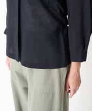 PZBHN30260 GEORGES RECH(ジョルジュ・レッシュ) 【セットアップ対応】ブラウスジャケット ネイビー(WEB限定)