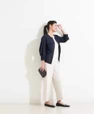 PZBHN30260 GEORGES RECH(ジョルジュ・レッシュ) 【セットアップ対応】ブラウスジャケット ネイビー(WEB限定)