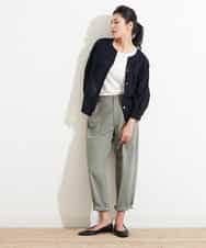 PZBHN30260 GEORGES RECH(ジョルジュ・レッシュ) 【セットアップ対応】ブラウスジャケット ネイビー(WEB限定)