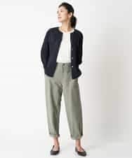 PZBHN30260 GEORGES RECH(ジョルジュ・レッシュ) 【セットアップ対応】ブラウスジャケット ネイビー(WEB限定)