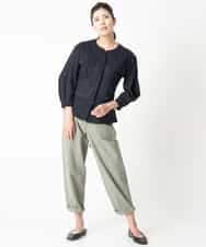 PZBHN30260 GEORGES RECH(ジョルジュ・レッシュ) 【セットアップ対応】ブラウスジャケット ネイビー(WEB限定)