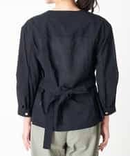 PZBHN30260 GEORGES RECH(ジョルジュ・レッシュ) 【セットアップ対応】ブラウスジャケット ネイビー(WEB限定)