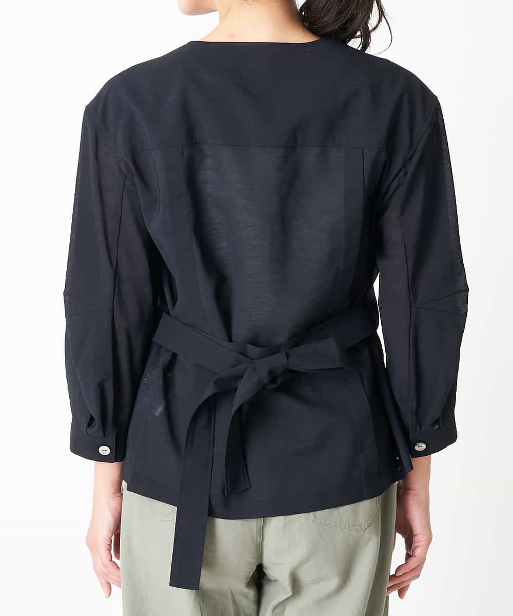 PZBHN30260 GEORGES RECH(ジョルジュ・レッシュ) 【セットアップ対応】ブラウスジャケット ネイビー(WEB限定)