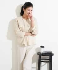 PZBHN30260 GEORGES RECH(ジョルジュ・レッシュ) 【セットアップ対応】ブラウスジャケット アイボリー