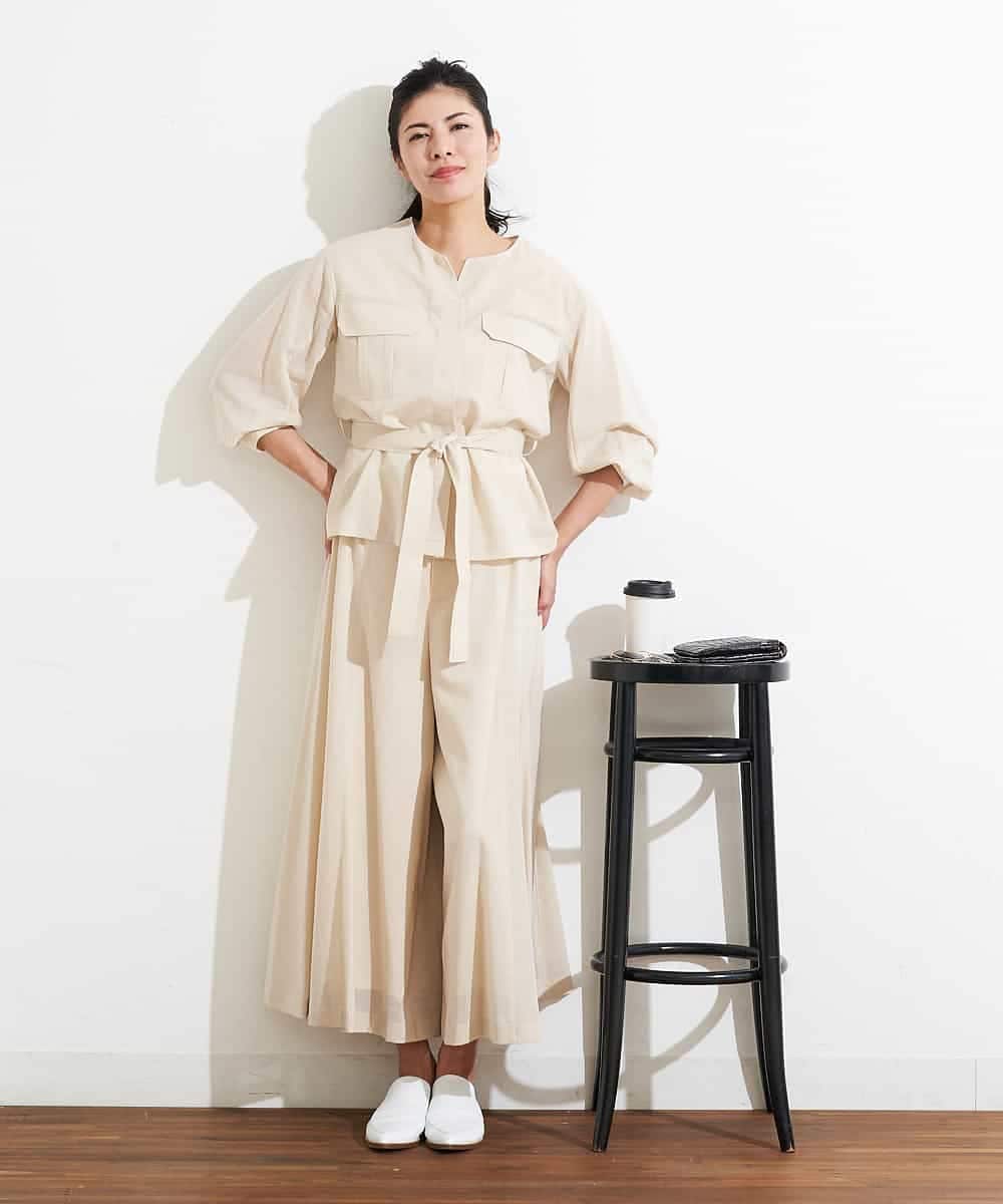 PZBHN30260 GEORGES RECH(ジョルジュ・レッシュ) 【セットアップ対応】ブラウスジャケット アイボリー