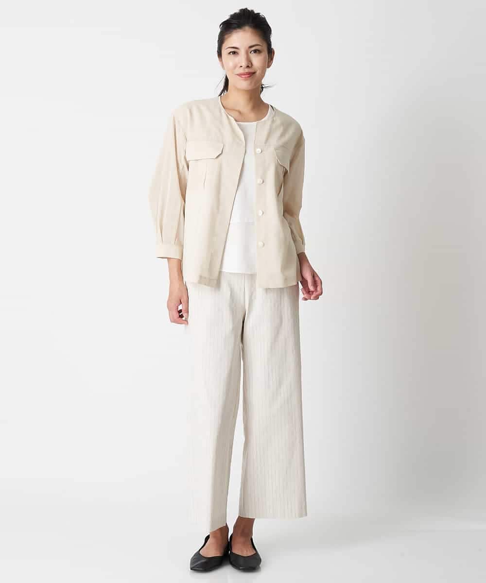 PZBHN30260 GEORGES RECH(ジョルジュ・レッシュ) 【セットアップ対応】ブラウスジャケット アイボリー