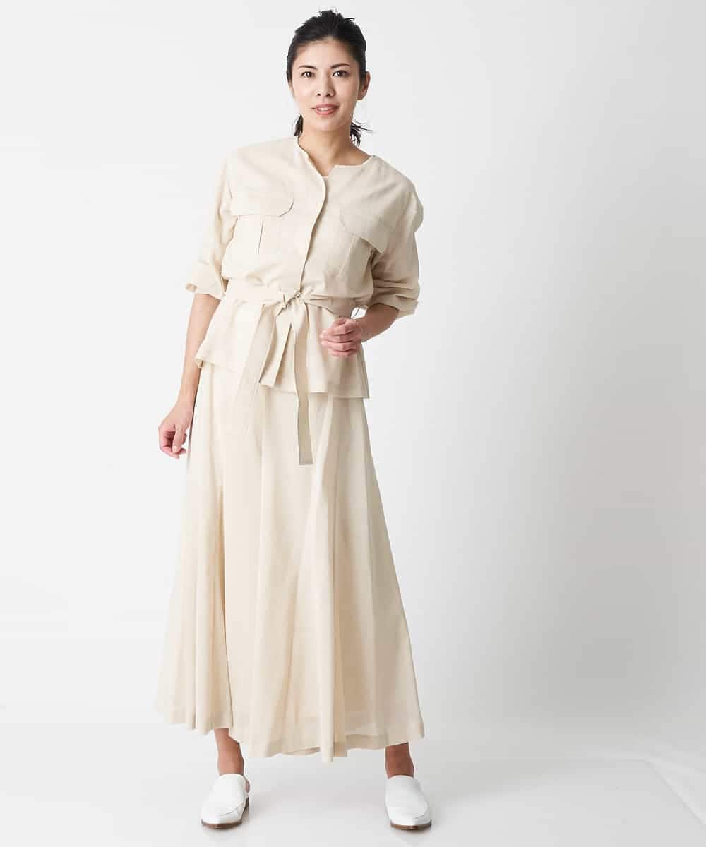 PZBHN30260 GEORGES RECH(ジョルジュ・レッシュ) 【セットアップ対応】ブラウスジャケット アイボリー