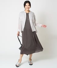 PZBHW15250 GEORGES RECH(ジョルジュ・レッシュ) ラミーカルゼスキッパーシャツブラウス ライトグレー