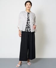 PZBHW15250 GEORGES RECH(ジョルジュ・レッシュ) ラミーカルゼスキッパーシャツブラウス ライトグレー