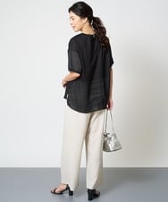 PZBHW16230 GEORGES RECH(ジョルジュ・レッシュ) ラミーカルゼシアーブラウス ブラック