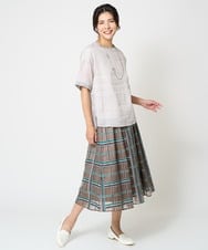 PZBHW16230 GEORGES RECH(ジョルジュ・レッシュ) ラミーカルゼシアーブラウス ブラック