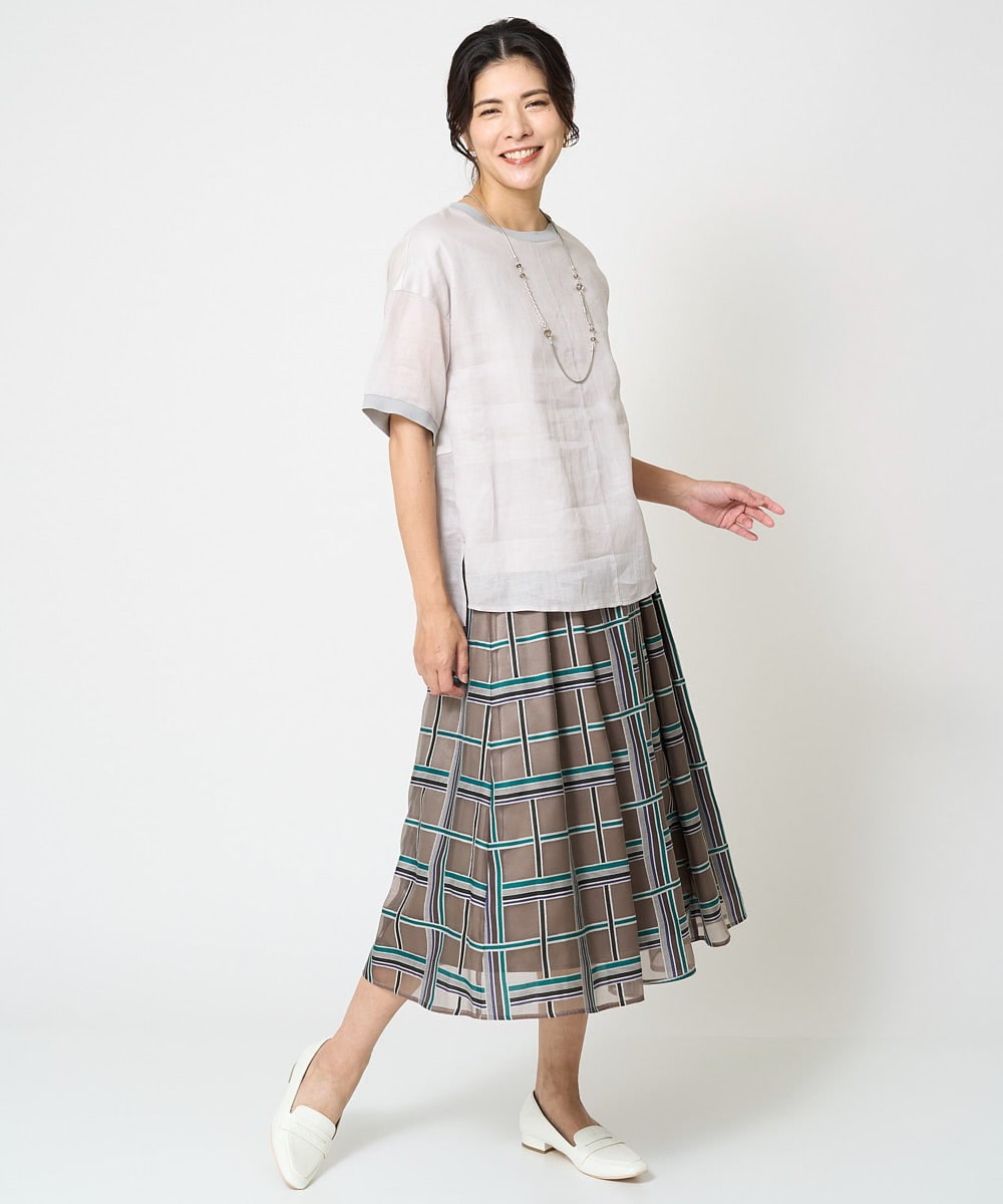 PZBHW16230 GEORGES RECH(ジョルジュ・レッシュ) ラミーカルゼシアーブラウス ブラック