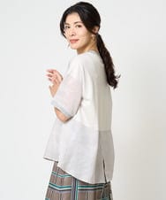 PZBHW16230 GEORGES RECH(ジョルジュ・レッシュ) ラミーカルゼシアーブラウス ブラック