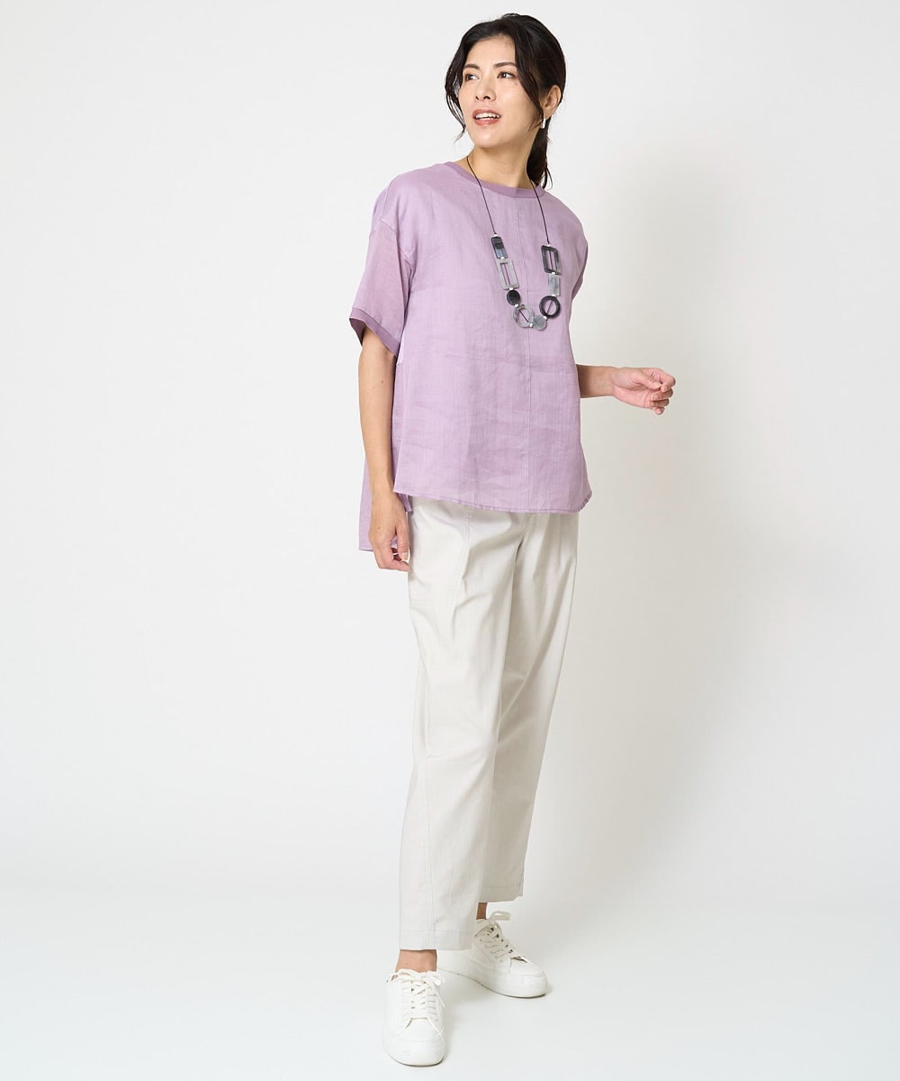 PZBHW16230 GEORGES RECH(ジョルジュ・レッシュ) ラミーカルゼシアーブラウス ブラック