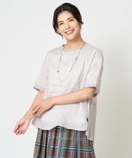 PZBHW16230 GEORGES RECH(ジョルジュ・レッシュ) ラミーカルゼシアーブラウス ブラック
