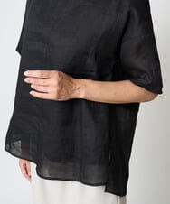 PZBHW16230 GEORGES RECH(ジョルジュ・レッシュ) ラミーカルゼシアーブラウス ブラック