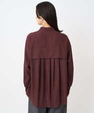 PZBJB45290 GEORGES RECH(ジョルジュ・レッシュ) フリルヨークバックタックブラウス ボルドー