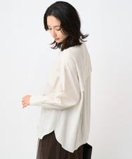 PZBJB45290 GEORGES RECH(ジョルジュ・レッシュ) フリルヨークバックタックブラウス ボルドー