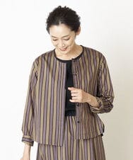 PZBJQ02350 GEORGES RECH(ジョルジュ・レッシュ) 【セットアップ対応】ストライプブラウス ピンク