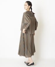 PZBJQ02350 GEORGES RECH(ジョルジュ・レッシュ) 【セットアップ対応】ストライプブラウス グリーン
