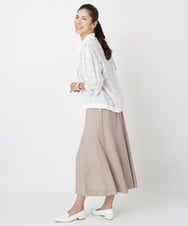 PZBJT34330 GEORGES RECH(ジョルジュ・レッシュ) [接触冷感/速乾]シアーチェック7分袖スラブシャツ ブラック