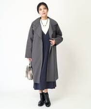 PZEAA45430 GEORGES RECH(ジョルジュ・レッシュ)  [日本製]Aラインジャンパースカート グレー
