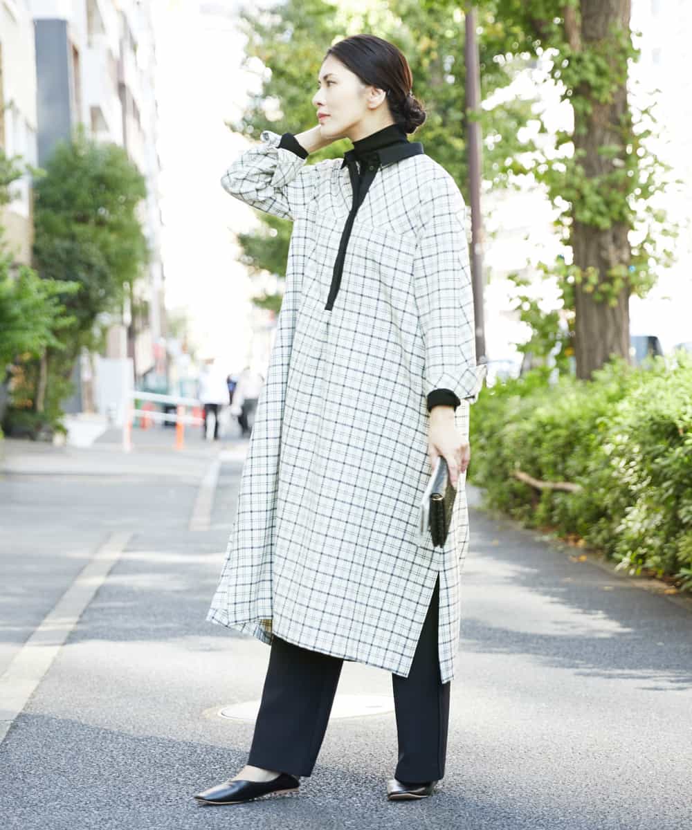 ウィンターチェックワンピース ワンピース Georges Rech ジョルジュ レッシュ イトキンオンラインストア