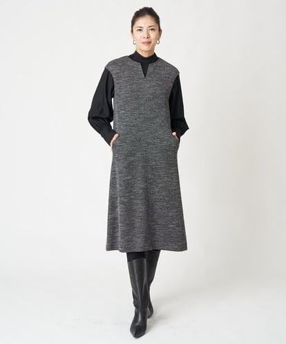 PZEAW40390 GEORGES RECH  [日本製]ジャージーツイードジャンパースカート