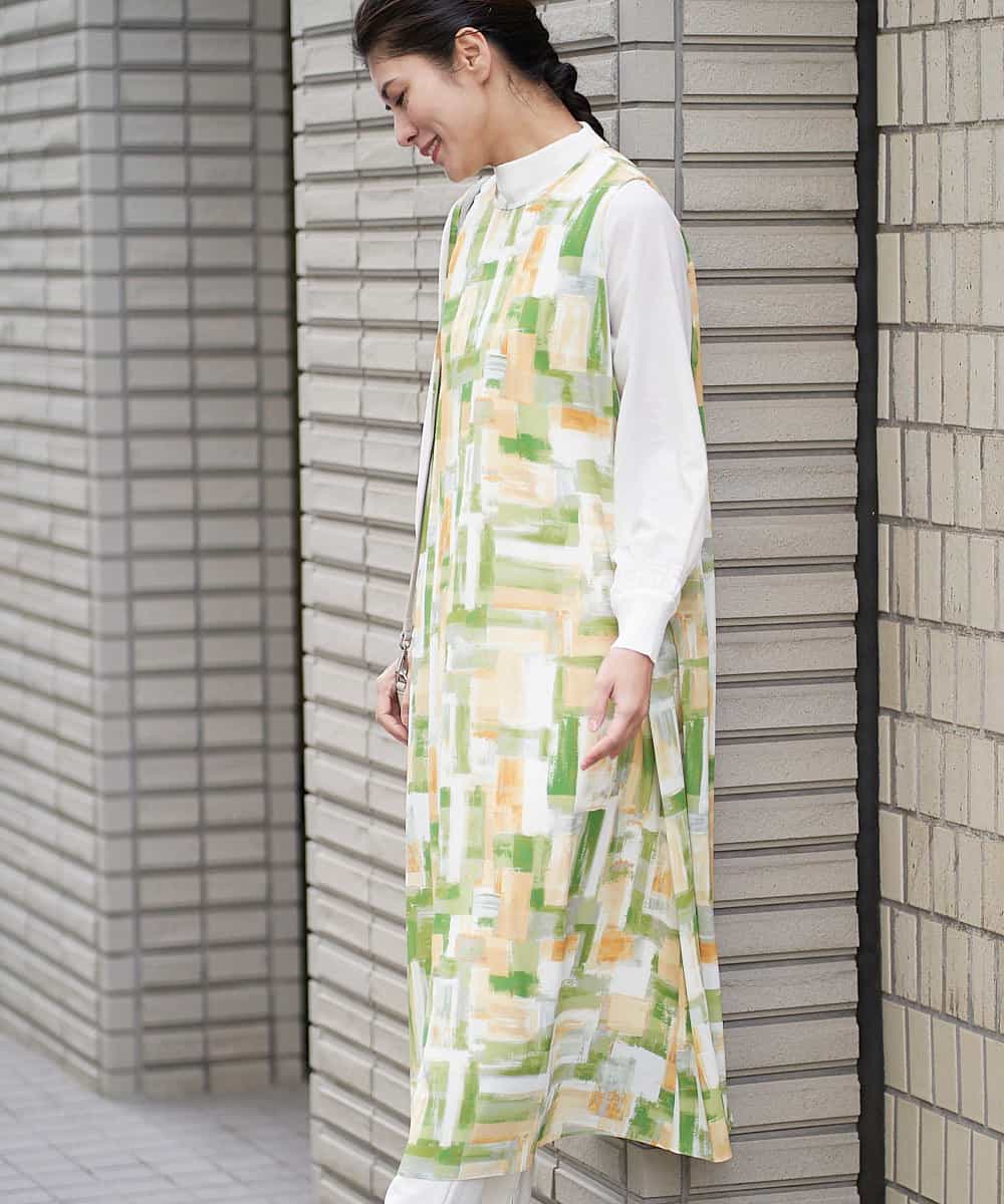 洗える フレアプリントワンピース ワンピース Georges Rech ジョルジュ レッシュ イトキンオンラインストア