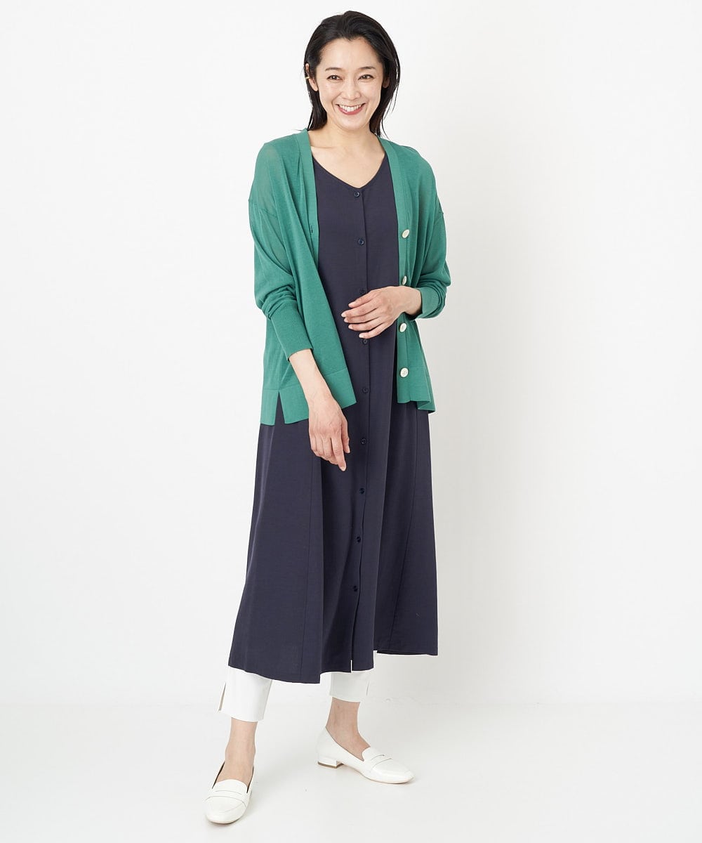 PZEGS22390 GEORGES RECH(ジョルジュ・レッシュ)  [2点セット]ニット＆ノースリーブワンピース ベージュ