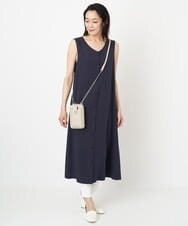 PZEGS22390 GEORGES RECH(ジョルジュ・レッシュ)  [2点セット]ニット＆ノースリーブワンピース ベージュ