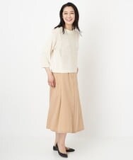 PZEGS22390 GEORGES RECH(ジョルジュ・レッシュ)  [2点セット]ニット＆ノースリーブワンピース ベージュ