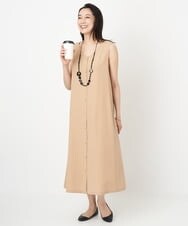 PZEGS22390 GEORGES RECH(ジョルジュ・レッシュ)  [2点セット]ニット＆ノースリーブワンピース ベージュ