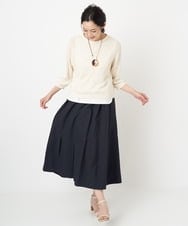 PZEGS22390 GEORGES RECH(ジョルジュ・レッシュ)  [2点セット]ニット＆ノースリーブワンピース ベージュ